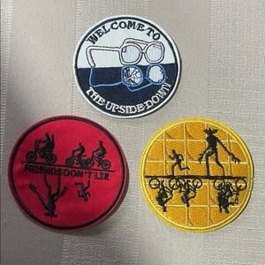 Stranger things Embroidered Patch Set - Multicolor